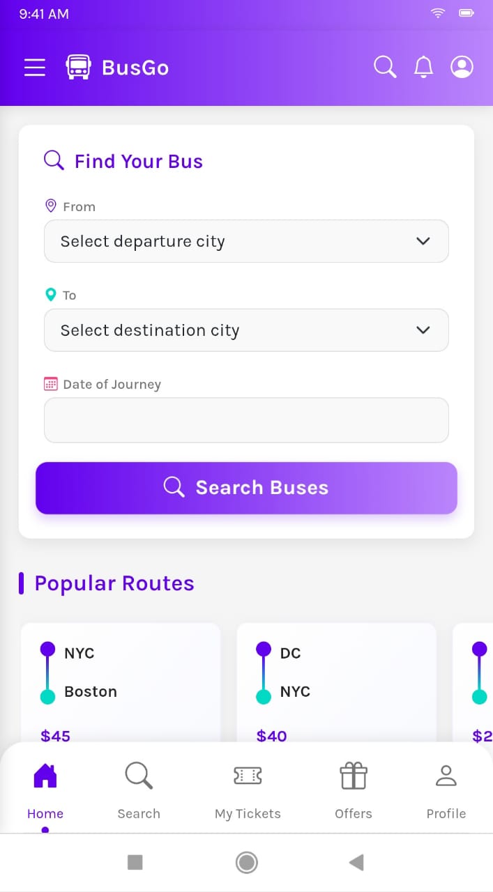 BUS TRACKING APP MOBILE APP Latvy Technologies