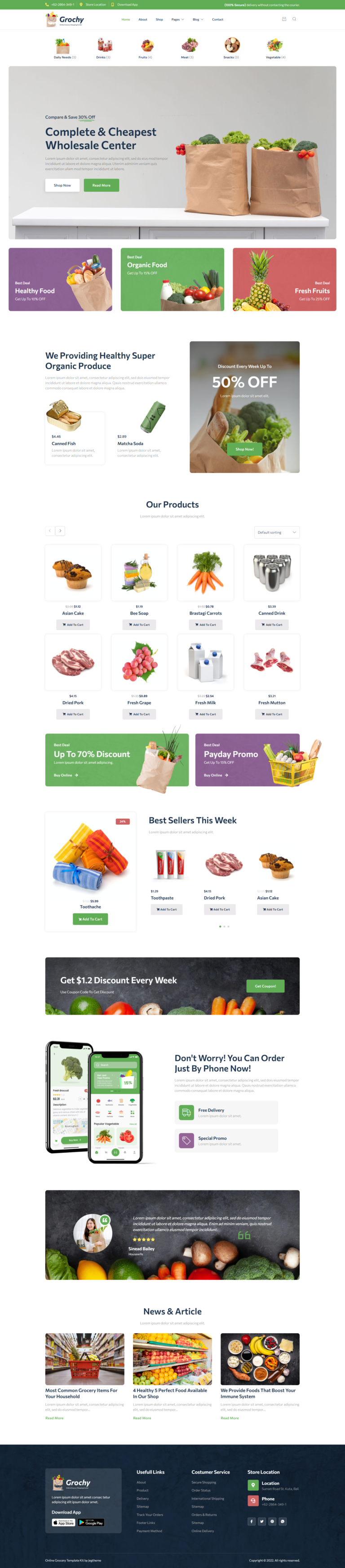 grocesories website build by latvy technologies chennai the best web designing company in chennai