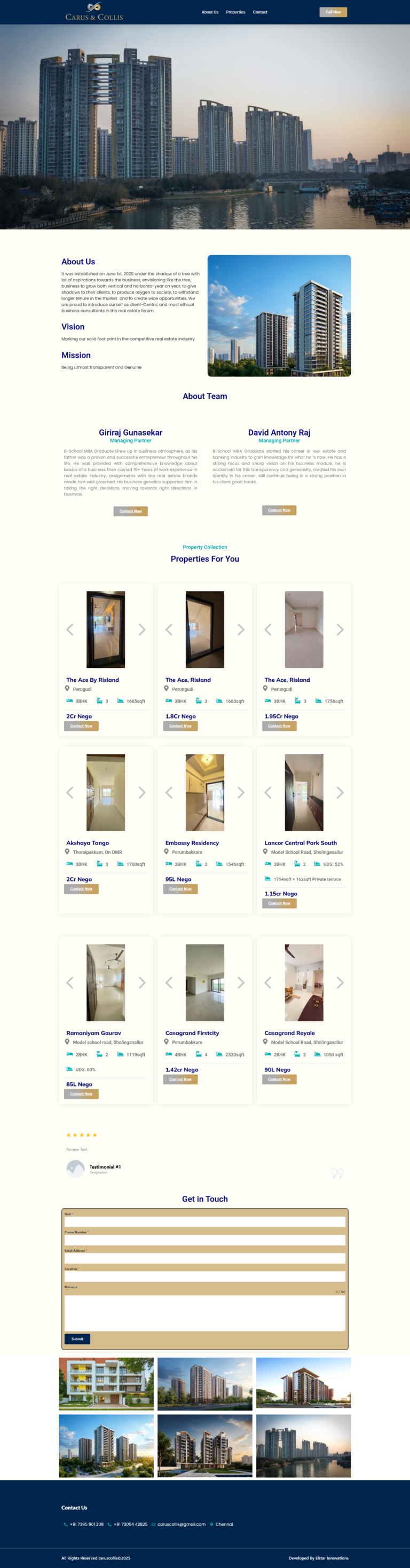 realstate websites build by latvy technologies chennai the best web designing company in chennai