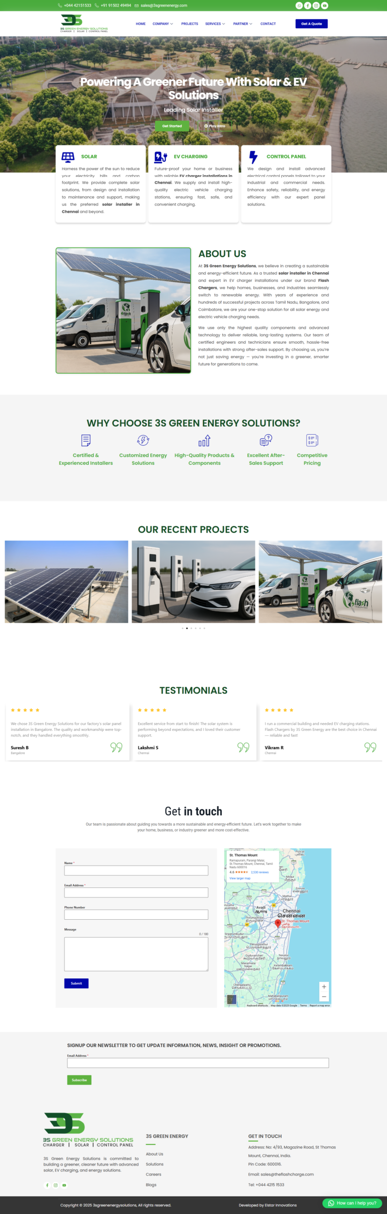 renewable solar energy company website build by latvy tech chennai the best web designing company in chennai