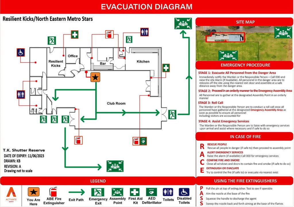 FIRE EMERGENCY EVACUATION PLAN DIAGRAM LATVY TECHNOLGIES