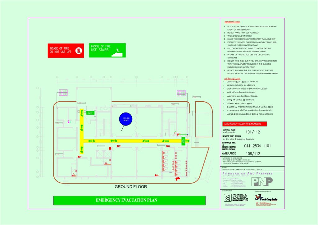evacuation plan in chennai latvy tech professional designer done for multiple govt and private sites
